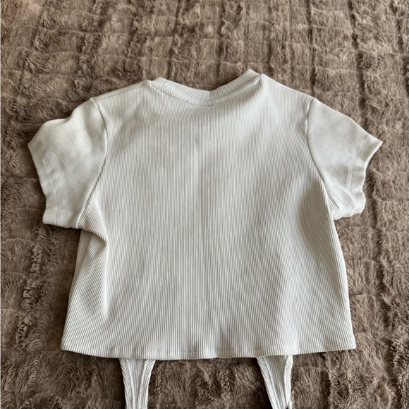 The Ragged Priest White Ribbed Top - Picture 4 of 4